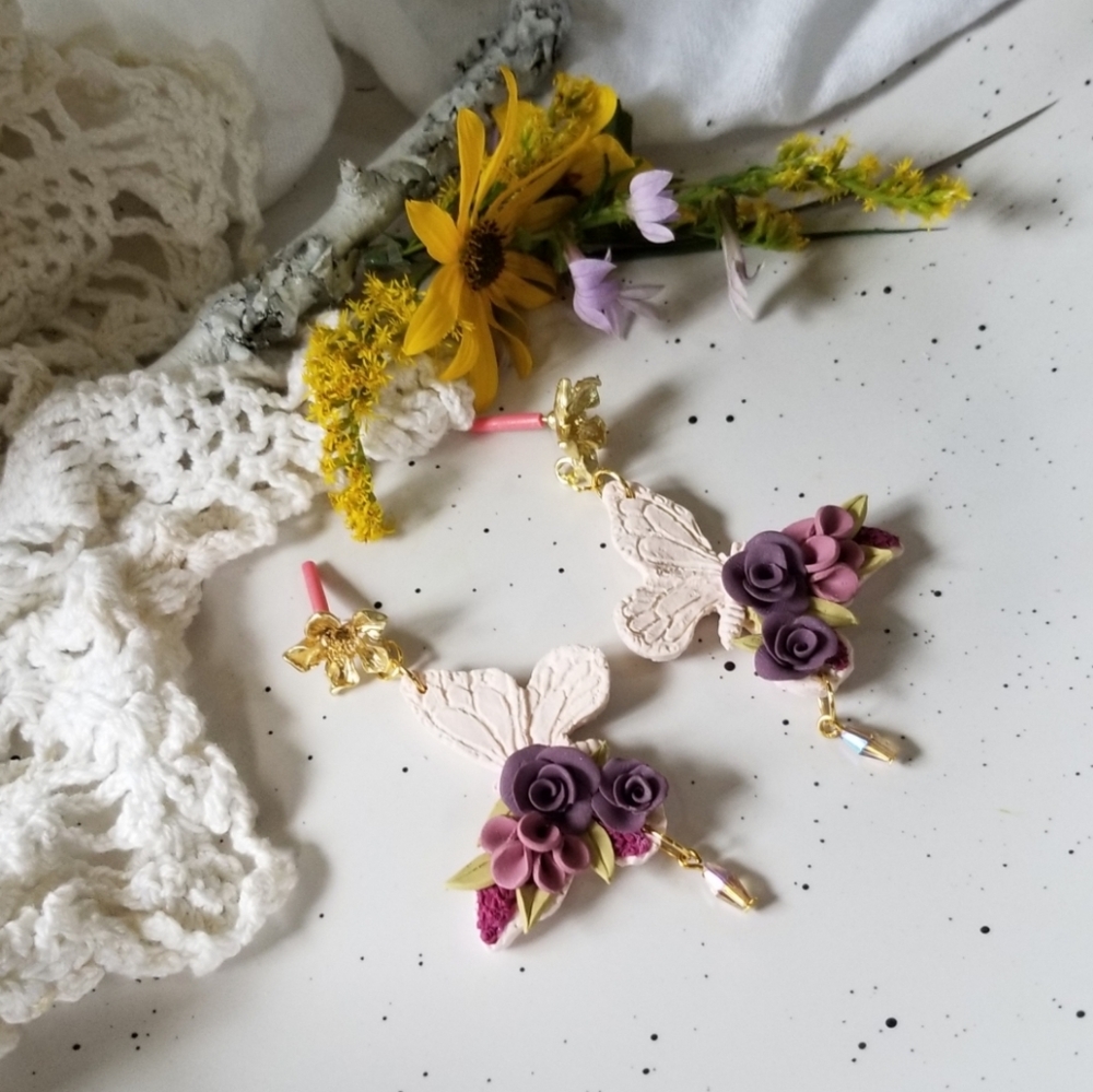 Floral embellished butterflies